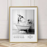 30x40cm 40x50cm  Black Picture Photo Frame Aluminum Simple with Pexiglass Mat for Wall Art Print Home Decor