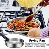 Outdoor Cookware 316 Stainless Steel Frying Pan Portable Detachable Handle Pot NonStick Pan Fried Steak Pot For Camping Travel