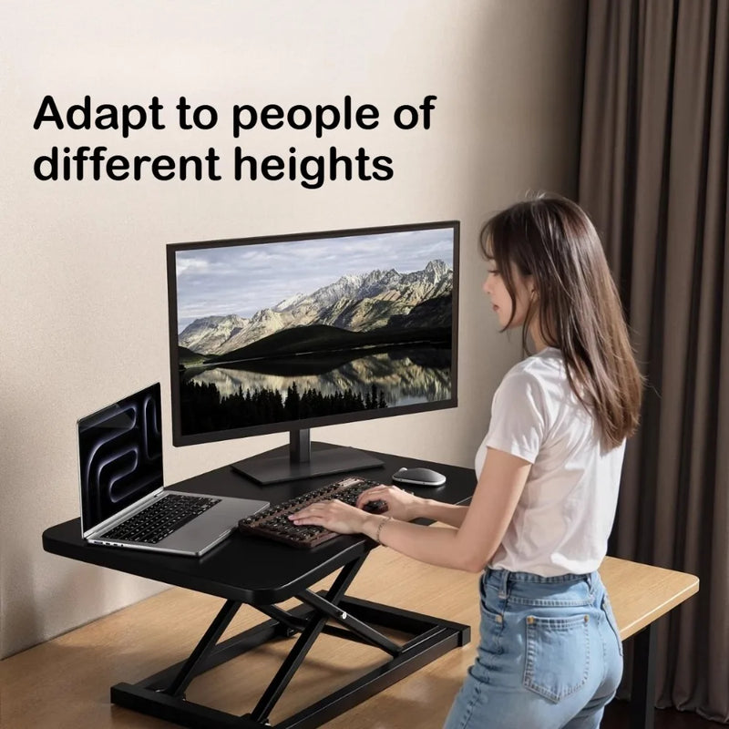 Standing Up and Down Desk Stand Computer Office Workstation Monitor Stand Laptop Stand Foldable and Elevated  Home Office Desk