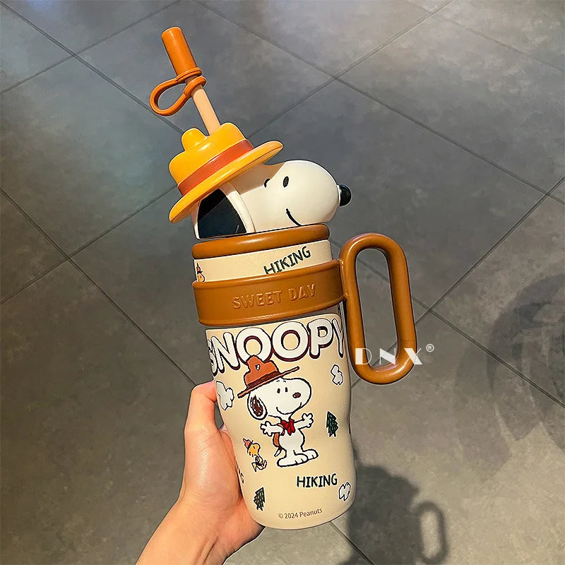 New Crayon Shin-chan Cute Cartoon Sakurada Nene Vacuum Cup Kawaii High-Capacity Water Cup Lovely Periphery Home Decor Gifts