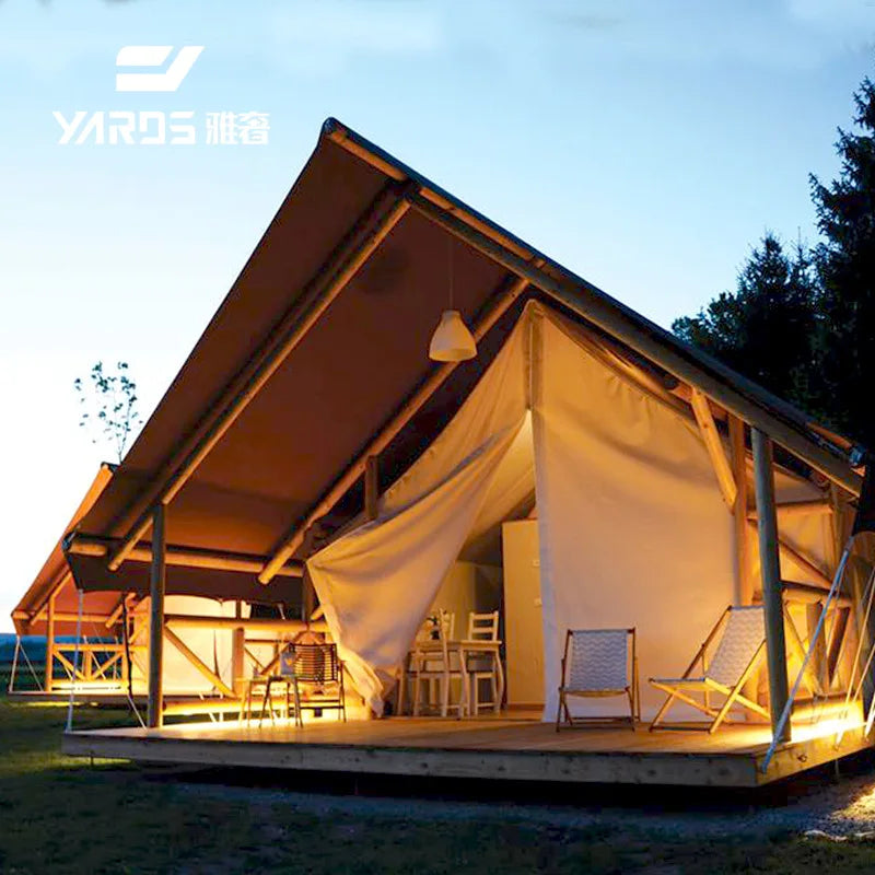 Outdoor Resort Farm Camp Light Luxury Tent, Scenic Accommodation Homestay Wild Luxury Cabin Hotel Tent