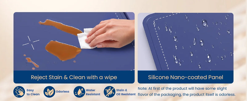 Roll up food heating pad - Level 4 temperature fast heating silicone hot plate, lifting feet to protect the dining table