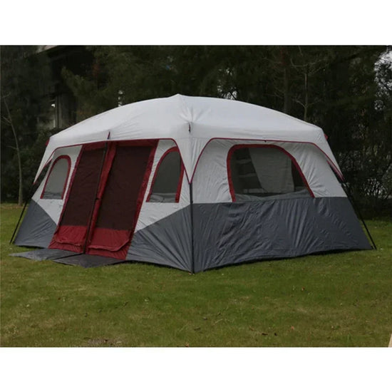 Waterproof Tarpaulin Camping Large Tent Homful Camps Outdoor Ultralight House 8 Person Travel Beach Sheltered Multi-Room Tent