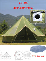 6-10Persons Glaming Luxury Mongolia Yurt Family Travel Hiking Antistorm Outdoor Camping Castle Tent Silver Coated UV Function