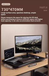 Standing Up and Down Desk Stand Computer Office Workstation Monitor Stand Laptop Stand Foldable and Elevated  Home Office Desk