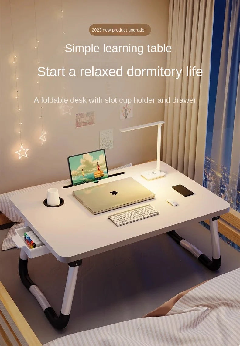 Computer Foldable Desk, Bed Small Table, Dormitory Student, Upper and Lower Bed Study Desk, Bede Stool, Notebook Stand
