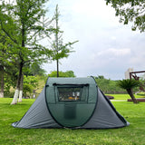 A camping tent, family travel tent that can accommodate 3-4 people, portable outdoor rainproof tent, perfect for camping hiking