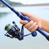 Sougayilang Fishing Rod Reel Combo 1.8-3.0m 24 Ton Carbon Fibre Telescopic Fishing Rod 1000-4000 12+1BB Spinning Reels Set Pesca