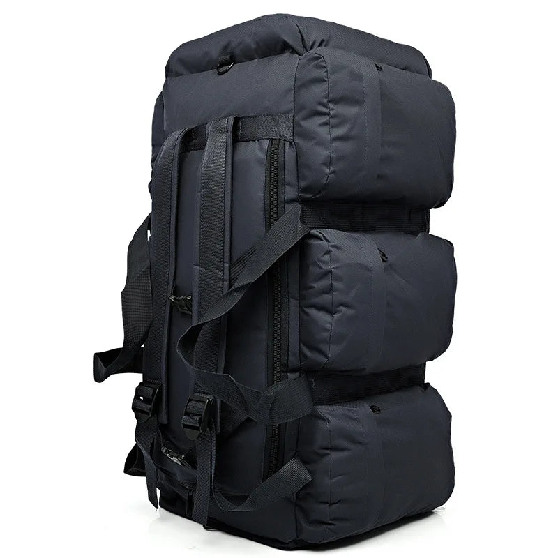Outdoor 90L Men Tactical Luggage Bag Super Capacity Mountaineering Bags Waterproof Men Backpack Travel Camping Tent Bag