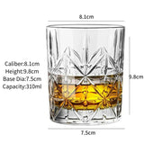 Whiskey Glasses,Engraved Whiskey Glass,Old Fashioned Whiskey Glasses,Classical Scotch Glasses,Perfect Gift for Scotch Lovers