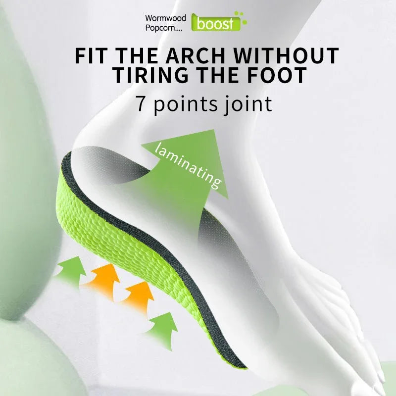 1Pair Height Increase Insoles Shoes Flat Feet Arch Support Orthopedic Insoles Sneakers Heel Lift Half Shoe Pads Height Boosters