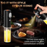 200ml Electric Butter Sprayer for Cooking Olive Oil Butter Dispenser Bottle For Kitchen Air Fryer BBQ Salad Baking gadgets