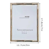 Golden Metal Photo Frame Stand Photo Frame Desktop Pendulum Decorative Frame Wall Decoration room photo decoration frame
