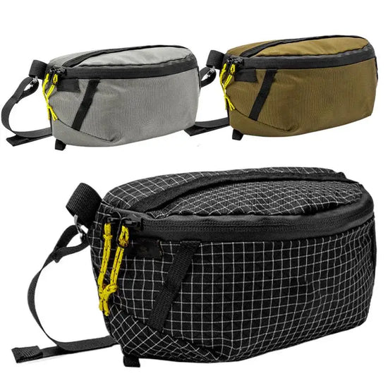 Mobile Phone Case Pouch Waist Bag Waterproof Nylon Multifunction Casual Men Waist Pack with Strap Adjustable for Hiking, Cycling