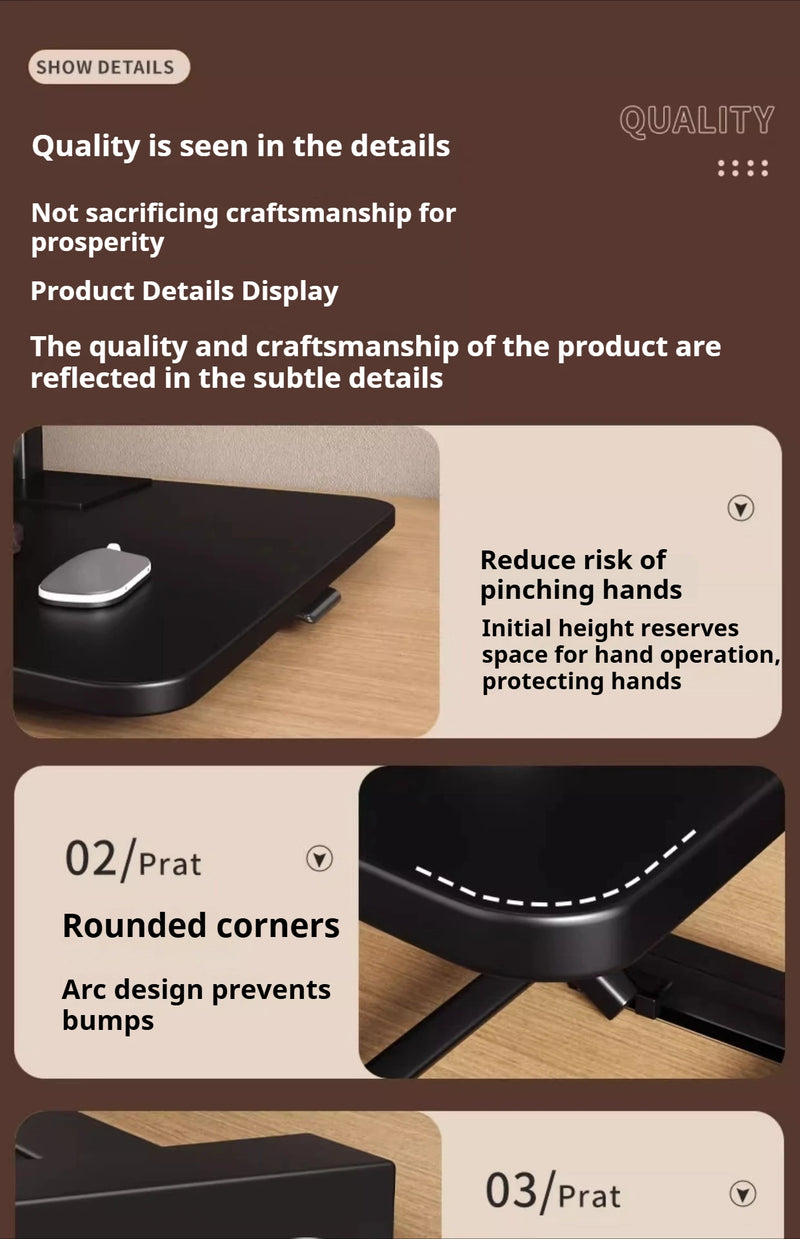 Standing Up and Down Desk Stand Computer Office Workstation Monitor Stand Laptop Stand Foldable and Elevated  Home Office Desk