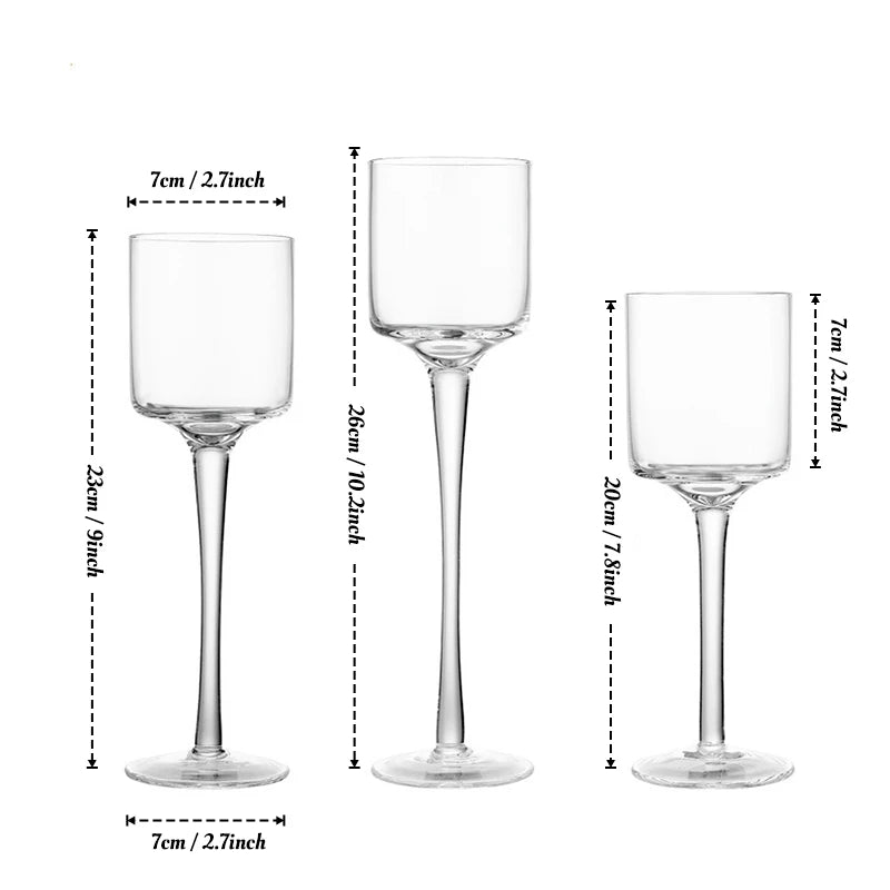 3PCS/Set Glass Candle Holders Candlestick for Wedding Table Center Stander Elegant Centerpieces Home Wedding Decor Accessories