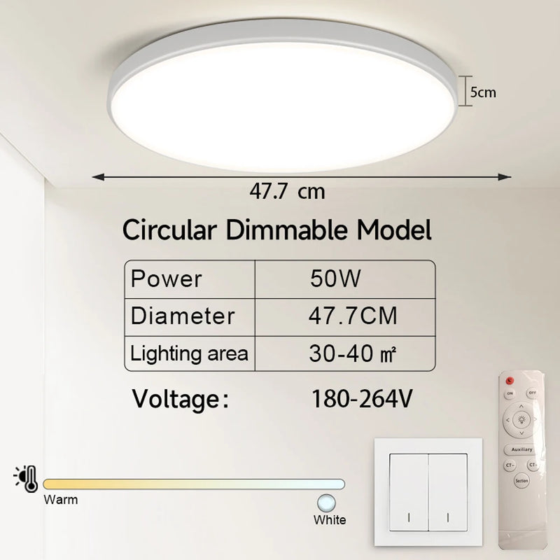 Led Ceiling Light Bathroom Lights Room Chandelier kitchen Panel Fixtures Luminair Hanging For Home Aisle Lighting Ceiling Lamp