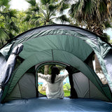 A camping tent, family travel tent that can accommodate 3-4 people, portable outdoor rainproof tent, perfect for camping hiking