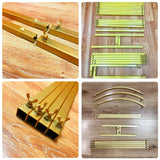 3Pcs Gold Metal Backdrop Arch Stands Wedding Decoration Party Supplies Balloon Support Frames Birthday Photo Background Props