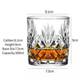 Whiskey Glasses,Engraved Whiskey Glass,Old Fashioned Whiskey Glasses,Classical Scotch Glasses,Perfect Gift for Scotch Lovers