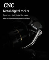 Spinning Reels Saltwater Freshwater Casting Fishing Reel Tackle Ultralight Metal Frame Smooth and Tough High Speed Fishing Reels