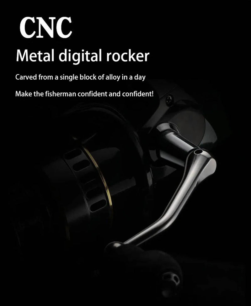 Spinning Reels Saltwater Freshwater Casting Fishing Reel Tackle Ultralight Metal Frame Smooth and Tough High Speed Fishing Reels