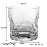 1PCS Whiskey Glass, Old Fashioned Rocks Glasses Tumblers, Glassware for Cocktail Scotch, Bourbon, Gin, Voldka, Brandy
