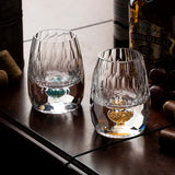 4/6pcs Diamond Crystal Liquor Glasses Set Vodka Shot Glass Wine Glasses Whiskey Glass Spirits Sake Soju Brandy Tea Cup 15ml