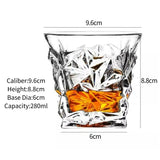Whiskey Glasses,Engraved Whiskey Glass,Old Fashioned Whiskey Glasses,Classical Scotch Glasses,Perfect Gift for Scotch Lovers