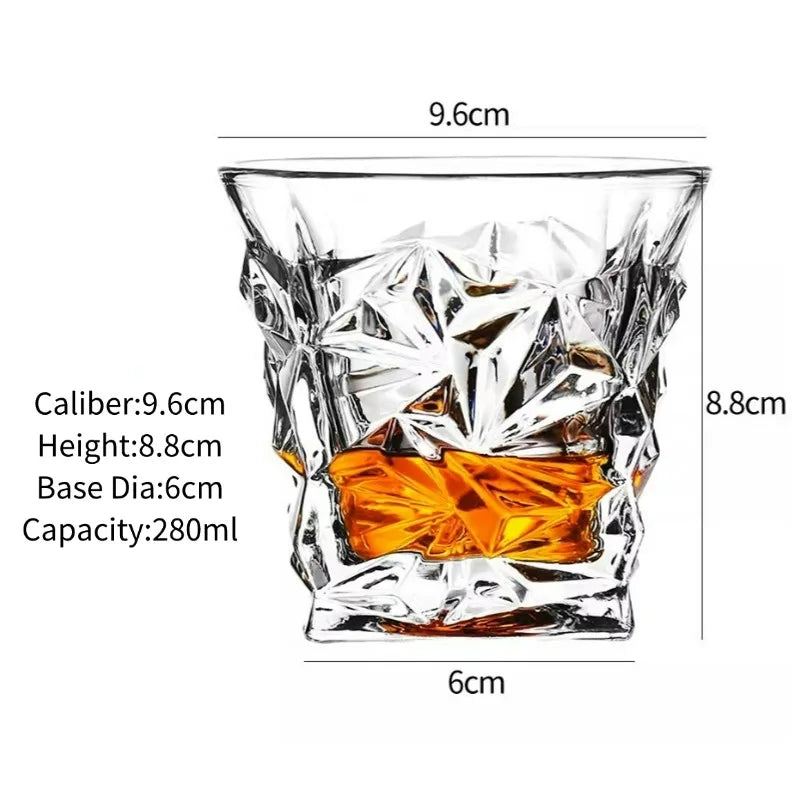Whiskey Glasses,Engraved Whiskey Glass,Old Fashioned Whiskey Glasses,Classical Scotch Glasses,Perfect Gift for Scotch Lovers