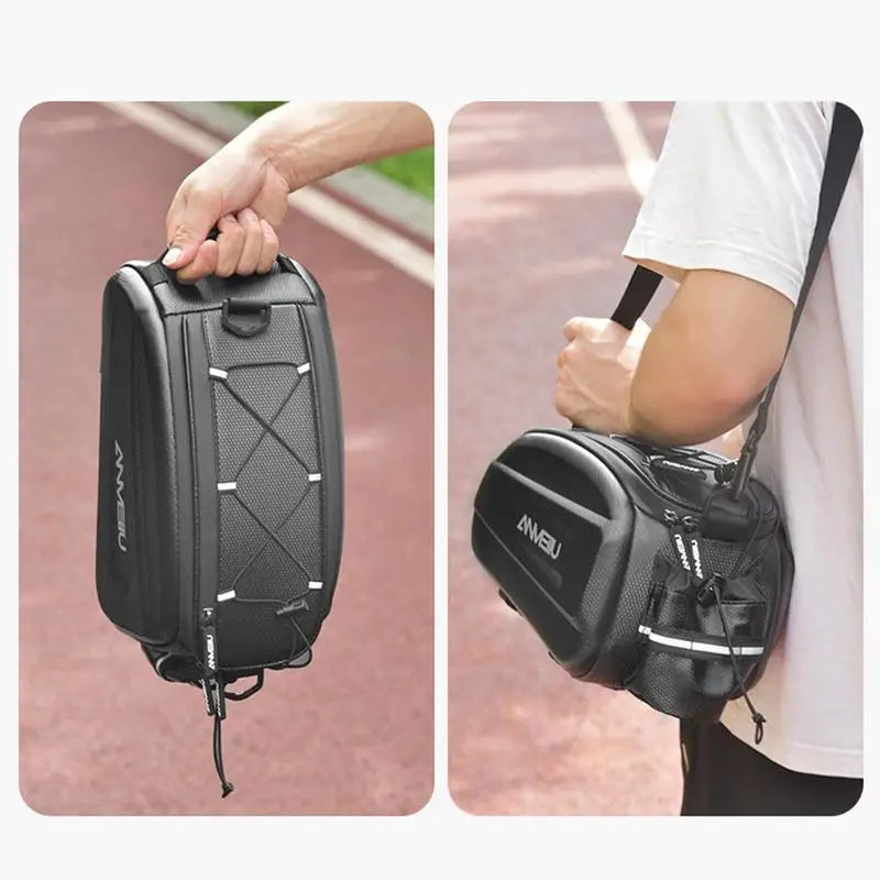 Waterproof Bicycle Saddle Bag 6L Large Capacity Bike Tail Trunk Bag Rear Seat Bags Road Mountain Luggage Carrier Bike Cargo Rack