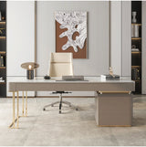Rock Slab Desk Small Apartment Scandinavian Study Luxury Office Desk Computer Desk Modern Writing Desk Desk Home