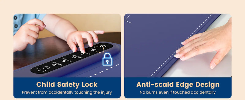 Roll up food heating pad - Level 4 temperature fast heating silicone hot plate, lifting feet to protect the dining table