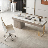 Rock Slab Desk Small Apartment Scandinavian Study Luxury Office Desk Computer Desk Modern Writing Desk Desk Home