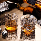 Whiskey Glasses,Engraved Whiskey Glass,Old Fashioned Whiskey Glasses,Classical Scotch Glasses,Perfect Gift for Scotch Lovers