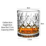 Whiskey Glasses,Engraved Whiskey Glass,Old Fashioned Whiskey Glasses,Classical Scotch Glasses,Perfect Gift for Scotch Lovers