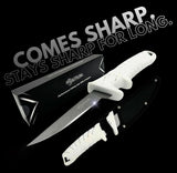 2PCS (9 Inch&7 Inch) Premium Stainless Steel Fillet Fishing Boning Knife Knife for Meat Cutting Trimming, Knife Sheath Included