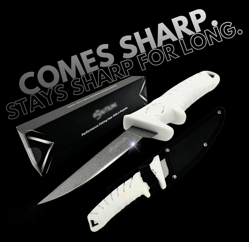 2PCS (9 Inch&7 Inch) Premium Stainless Steel Fillet Fishing Boning Knife Knife for Meat Cutting Trimming, Knife Sheath Included