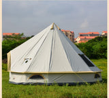 6-10Persons Glaming Luxury Mongolia Yurt Family Travel Hiking Antistorm Outdoor Camping Castle Tent Silver Coated UV Function