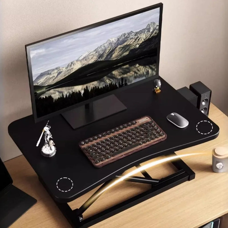 Standing Up and Down Desk Stand Computer Office Workstation Monitor Stand Laptop Stand Foldable and Elevated  Home Office Desk