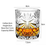 Whiskey Glasses,Engraved Whiskey Glass,Old Fashioned Whiskey Glasses,Classical Scotch Glasses,Perfect Gift for Scotch Lovers