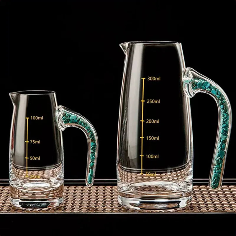 4/6pcs Diamond Crystal Liquor Glasses Set Vodka Shot Glass Wine Glasses Whiskey Glass Spirits Sake Soju Brandy Tea Cup 15ml