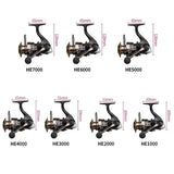Spinning Reels Saltwater Freshwater Casting Fishing Reel Tackle Ultralight Metal Frame Smooth and Tough High Speed Fishing Reels