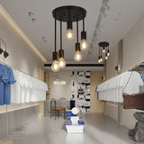 Ceiling Light Fixture Retro Vintage Ceiling Lamp Black Metal for Hallway Entryway Bedroom Balcony Dining Room