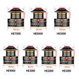 Spinning Reels Saltwater Freshwater Casting Fishing Reel Tackle Ultralight Metal Frame Smooth and Tough High Speed Fishing Reels