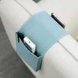 Cotton Linen Bedside  Bag Organizer Bed Desk Sofa TV Control Hanging Holder Pockets