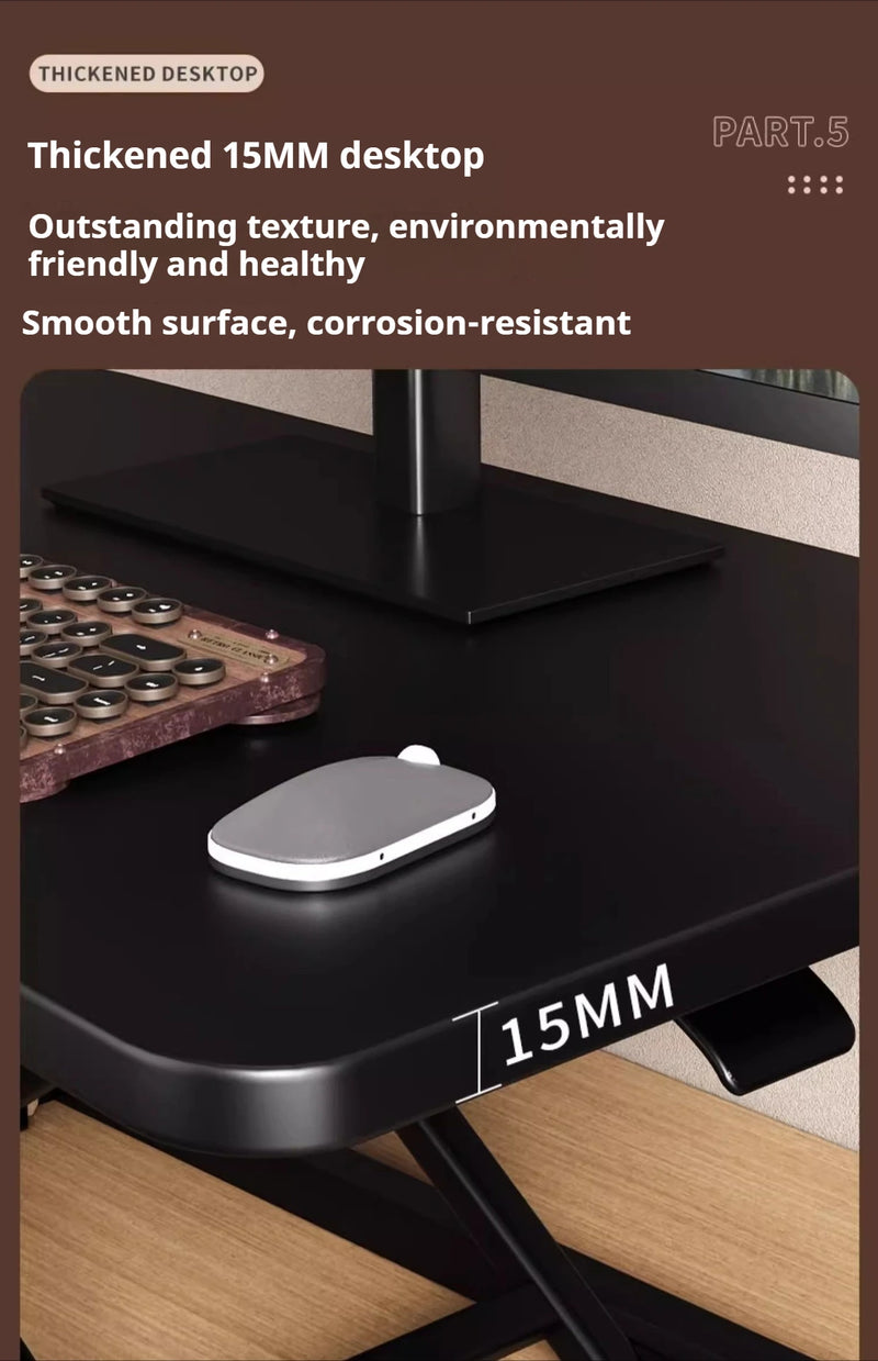 Standing Up and Down Desk Stand Computer Office Workstation Monitor Stand Laptop Stand Foldable and Elevated  Home Office Desk
