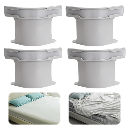 4Pcs Bed Sheet Fixing Clips, Compact Bedsheet Corner Holders Heavy-Duty Bedsheet Corner Tightener Clips Bed Sheet Grippers Fixed