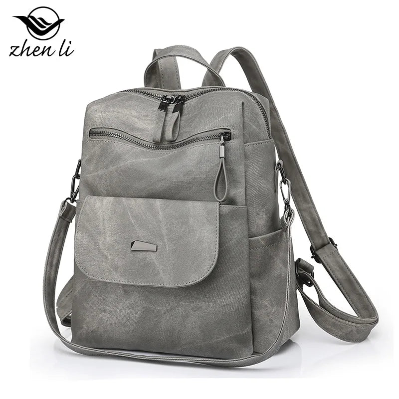 High Quality Women Leather Backpacks Female Shoulder Bag Sac à dos Travel Ladies Bagpack Mochilas School Bags For Girls bolsa 가방