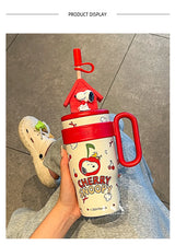 New Crayon Shin-chan Cute Cartoon Sakurada Nene Vacuum Cup Kawaii High-Capacity Water Cup Lovely Periphery Home Decor Gifts